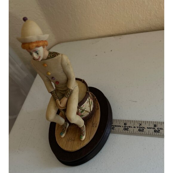 1984 Schmid Border Fine Arts Clown Figurine On Drum Handcrafted In Scotland - Picture 9 of 11